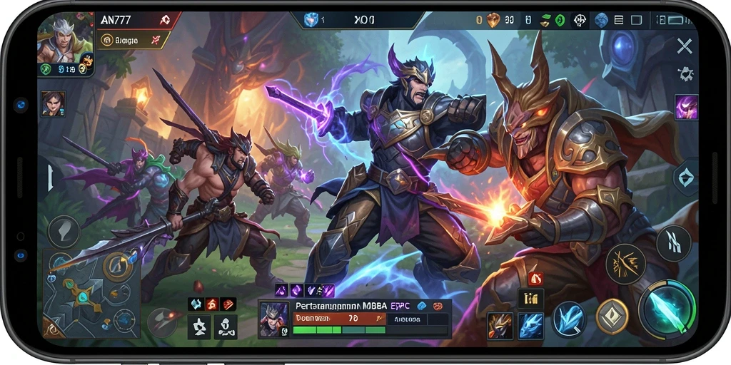 Tampak seru: aksi pertempuran di arena MOBA AN777.