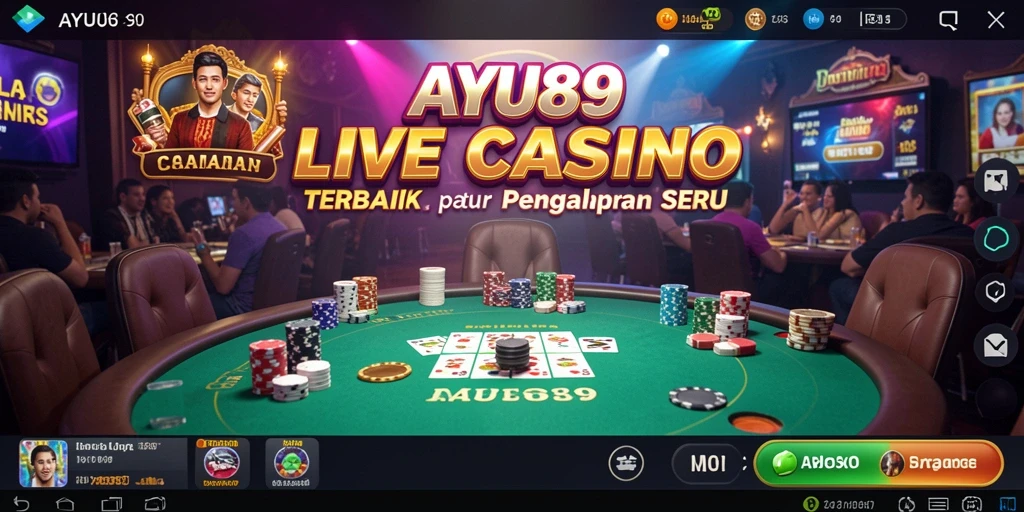 Tampilan gameplay AYU89 yang menarik dalam sesi Live Casino.