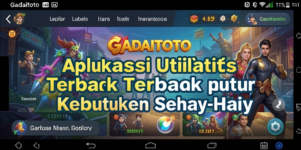 Tampilan utama GADAITOTO yang user-friendly dan menarik.
