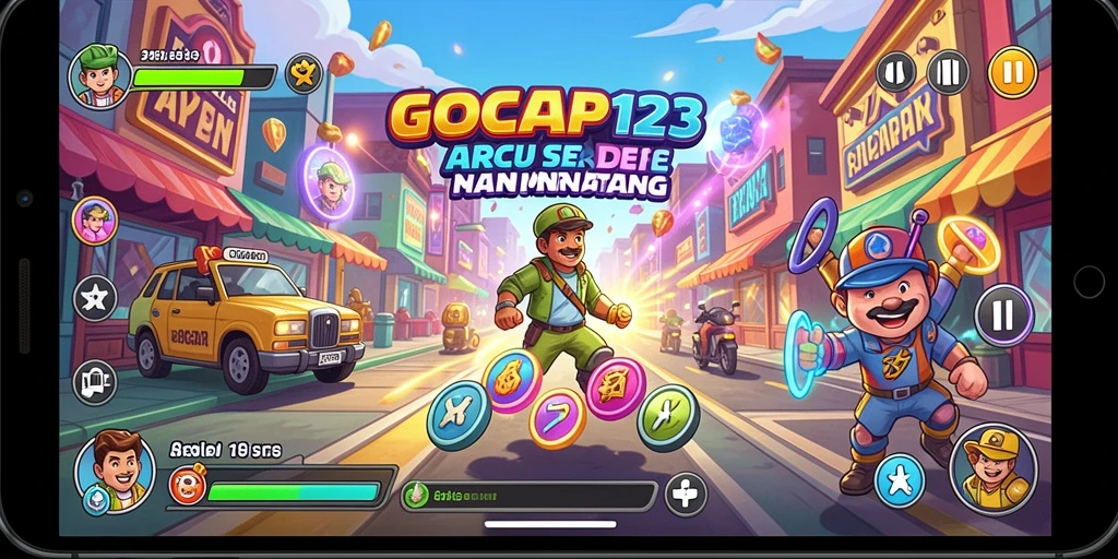 Tampilan gameplay GOCAP123 yang seru dan menantang di kategori Arcade.