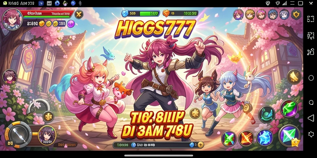 Screenshot HIGGS777 menampilkan aksi seru dalam dunia anime.