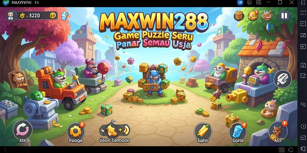 Screenshot gameplay <strong>MAXWIN288</strong> menampilkan tantangan Puzzle yang menarik.