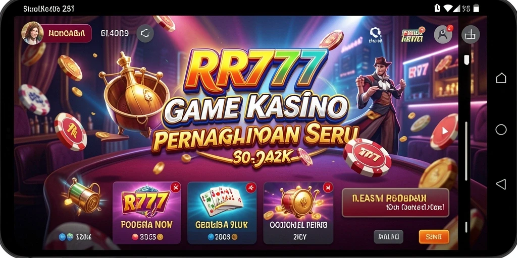 Screenshot RR777 menunjukkan gameplay kasino yang mengasyikkan dan interaktif.