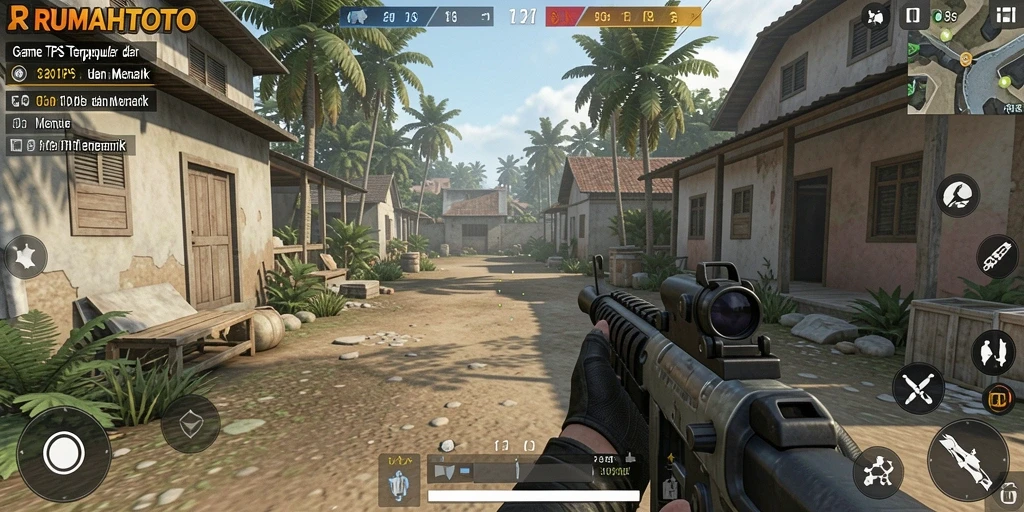 Tampilan gameplay RUMAHTOTO yang menarik dan dinamis.