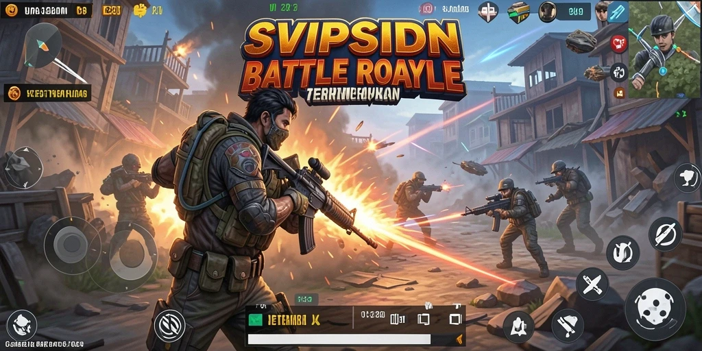 Screenshot menampilkan aksi pertempuran seru di SVIPSIDN.