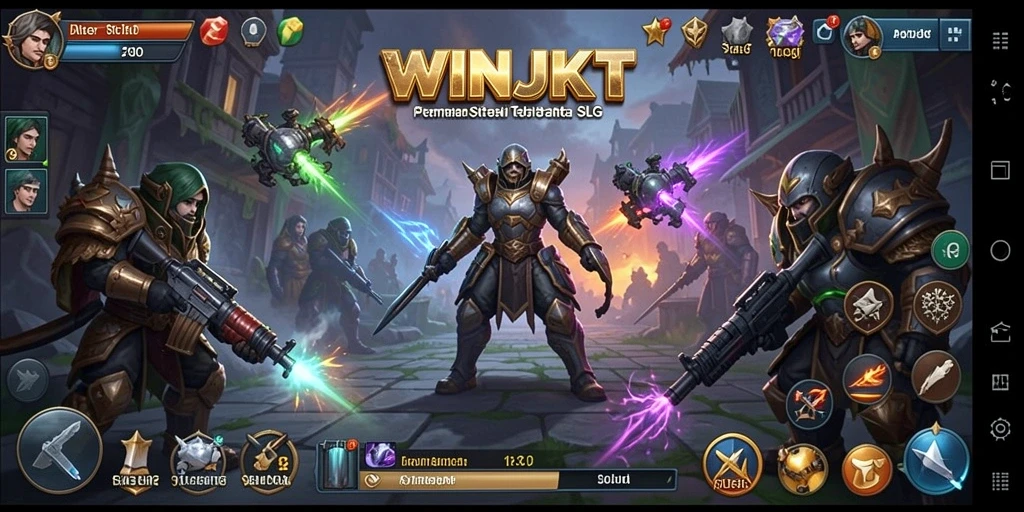 Screenshot WINJKT menampilkan aksi strategi pertempuran yang mendebarkan.
